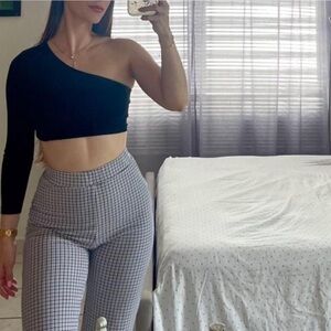 Stylish Black and White Women's Pants